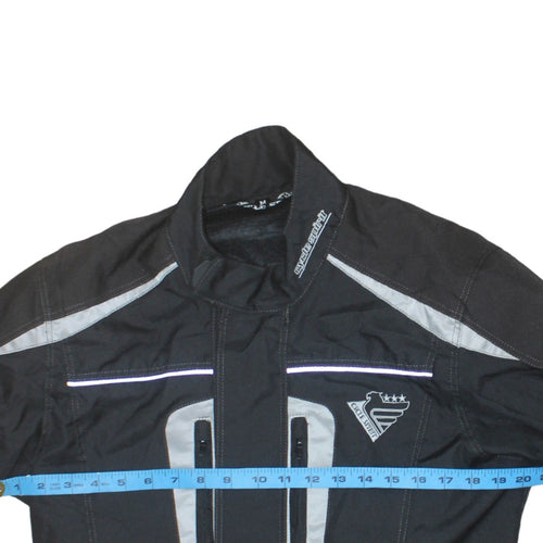 Cycle Spirit Men's Black Motorcycle Jacket M Water Resistant Lined