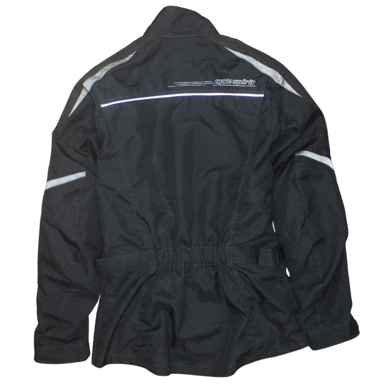 Cycle Spirit Men's Black Motorcycle Jacket M Water Resistant Lined