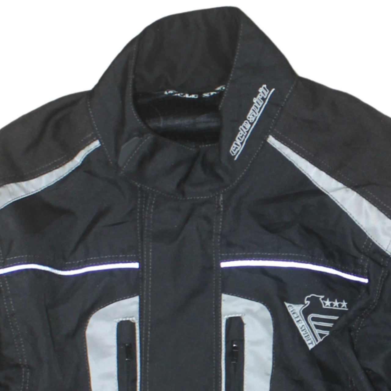 Cycle Spirit Men's Black Motorcycle Jacket M Water Resistant Lined