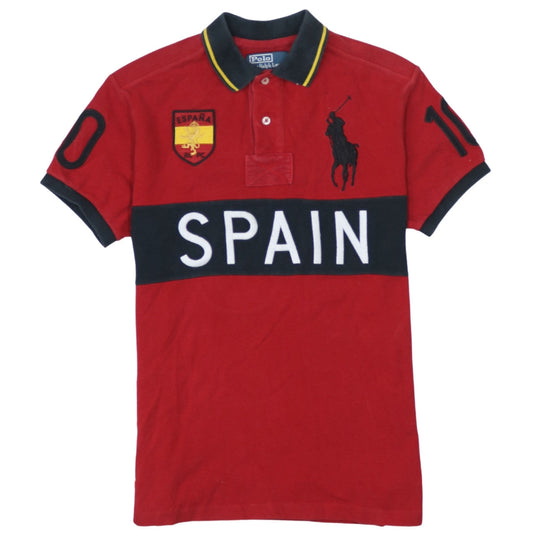 Ralph Lauren Men’s Red Spain Polo Shirt Size S Custom Fit