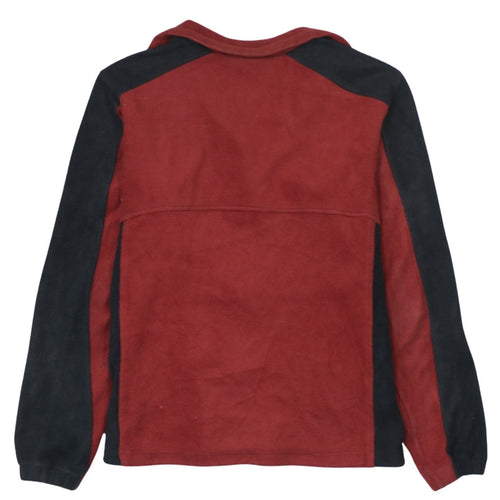 Columbia Mens Red Fleece Full Zip Jacket Size M Outdoor Activewear