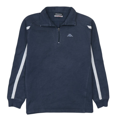 Kappa Men's Blue XL Half Zip Fleece Sports Sweatshirt