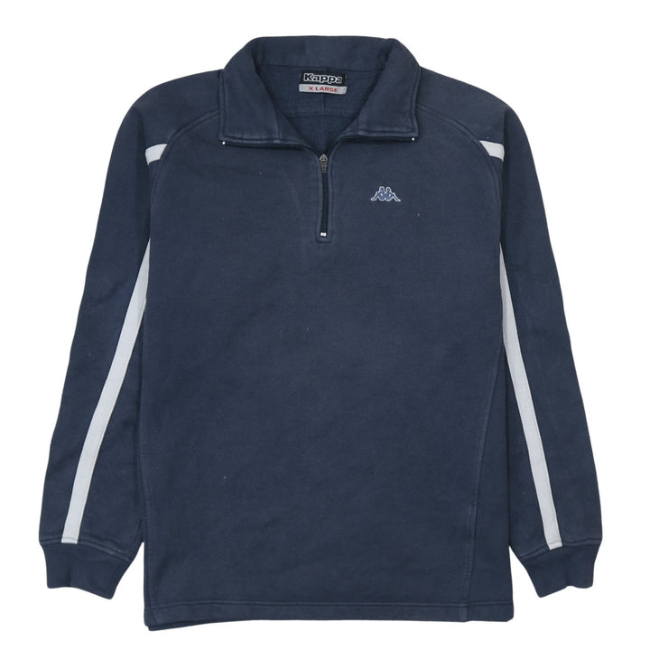 Kappa Men's Blue XL Half Zip Fleece Sports Sweatshirt
