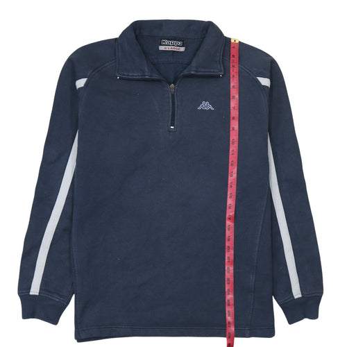 Kappa Men's Blue XL Half Zip Fleece Sports Sweatshirt