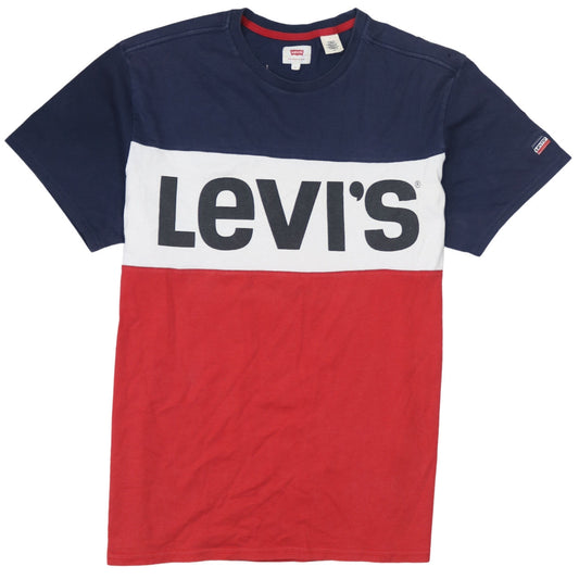 Levi's Men's Multicoloured Logo Colourblock Cotton T-Shirt Size L