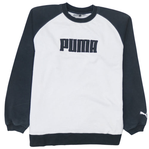 Puma Boys Black & White Pullover Sweatshirt Size 14 Years Crew Neck