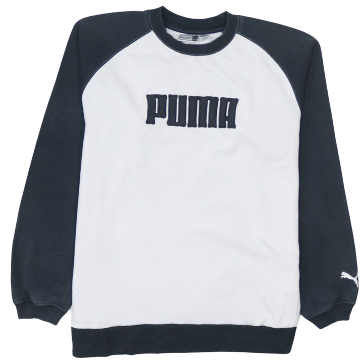 Puma Boys Black & White Pullover Sweatshirt Size 14 Years Crew Neck