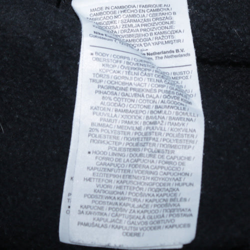 Nike Womens Black 3XL Pullover Hoodie Cotton Blend Casual