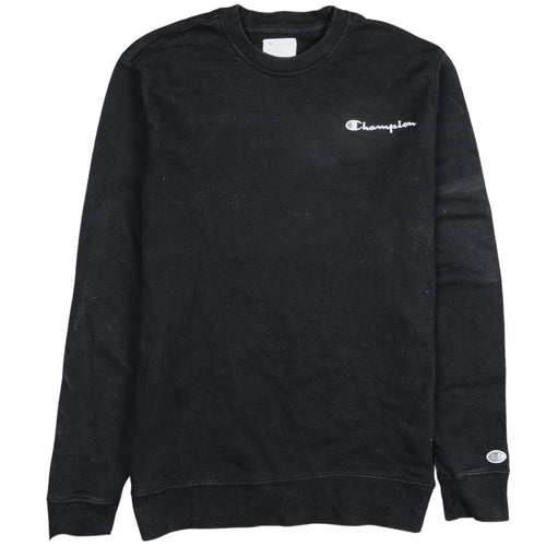 Champion Men's Black Small Crew Neck Pullover Sweatshirt