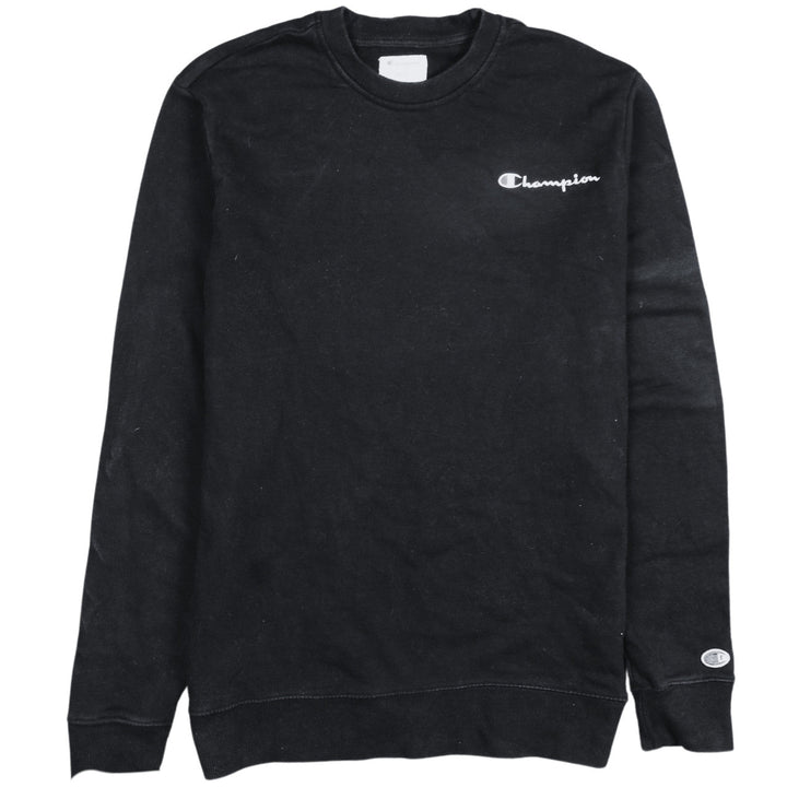 Champion Men's Black Small Crew Neck Pullover Sweatshirt