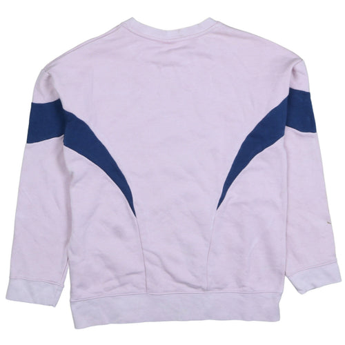 Nike Girls Pink Colourblock Crew Neck Pullover Sweatshirt Size 146