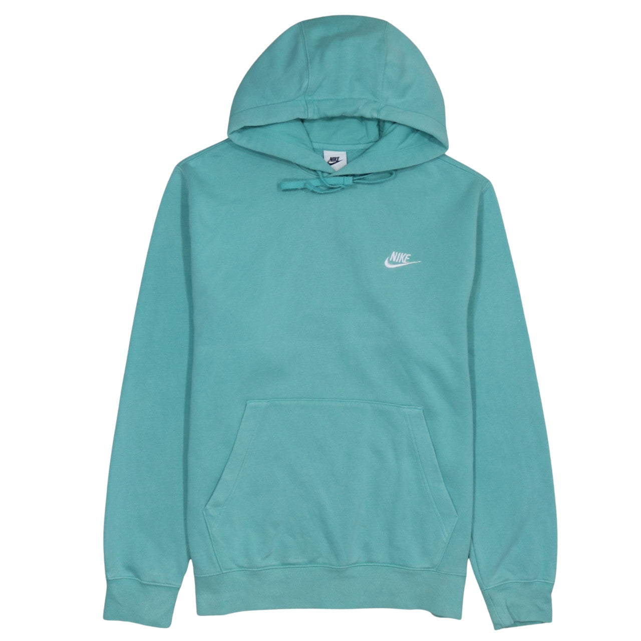Nike Women’s Teal Pullover Hoodie M Cotton Blend Casual Sweatshirt