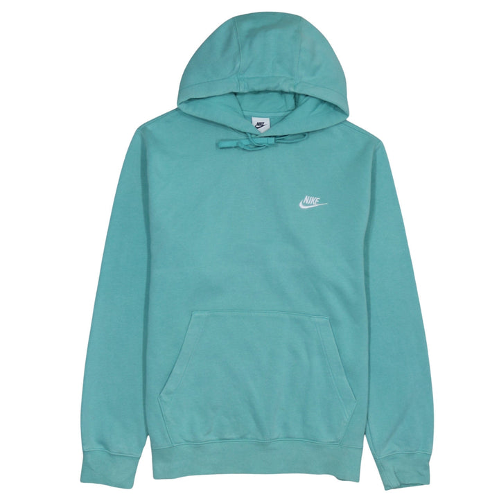 Nike Women’s Teal Pullover Hoodie M Cotton Blend Casual Sweatshirt