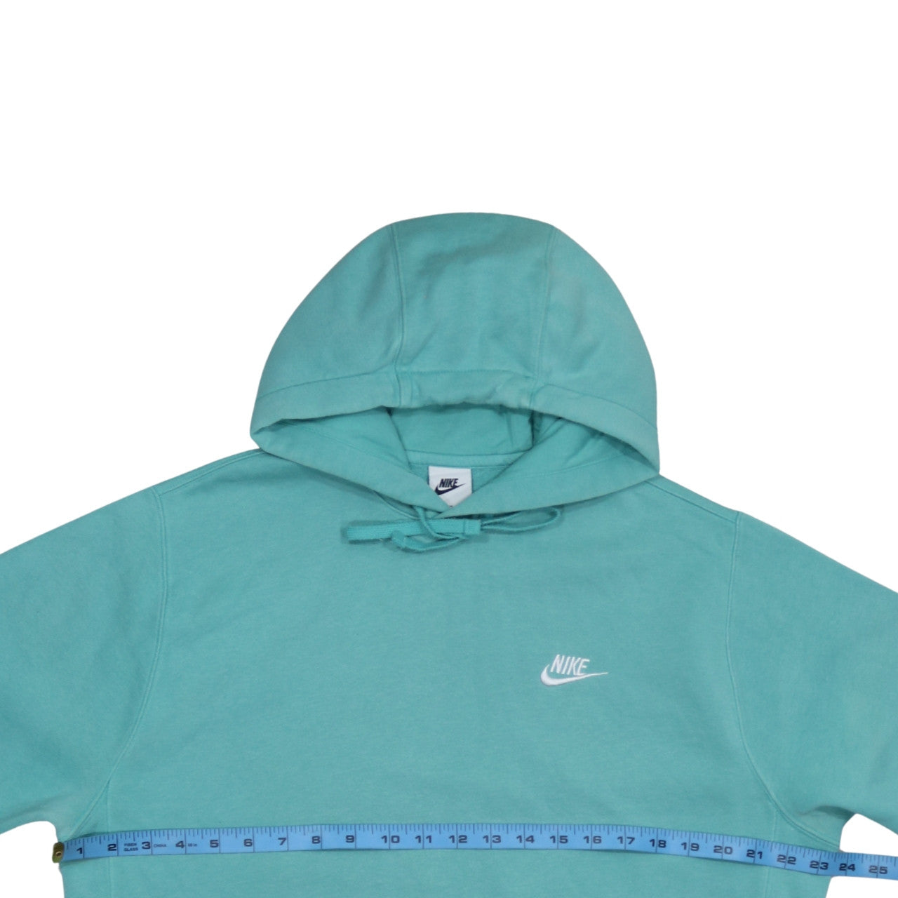 Nike Women’s Teal Pullover Hoodie M Cotton Blend Casual Sweatshirt