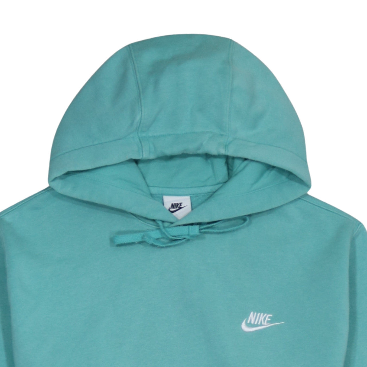 Nike Women’s Teal Pullover Hoodie M Cotton Blend Casual Sweatshirt