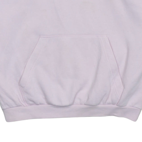 Adidas Women Pink Pullover Hoodie UK 12 Logo Print Casual Sweatshirt