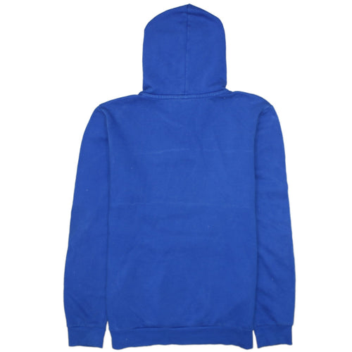 Adidas Boys Blue Pullover Hoodie 15-16 Years Colourblock Logo Sweatshirt