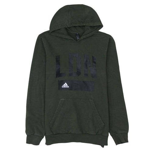 Adidas Men's Green LDN Pullover Hoodie M Regular Fit