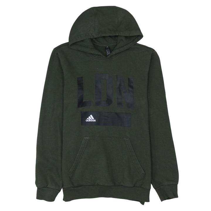Adidas Men's Green LDN Pullover Hoodie M Regular Fit