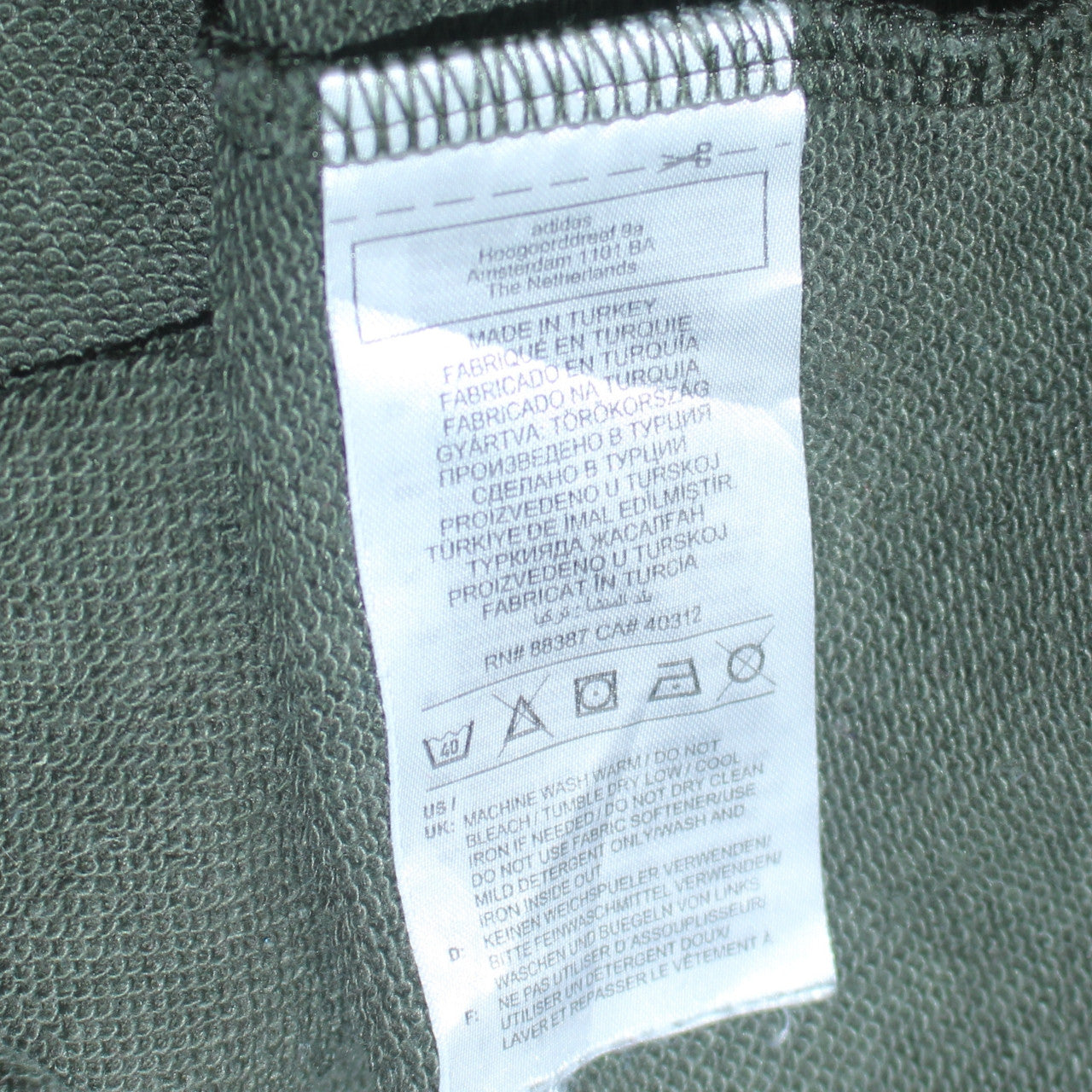 Adidas Men's Green LDN Pullover Hoodie M Regular Fit