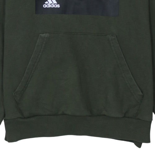 Adidas Men's Green LDN Pullover Hoodie M Regular Fit