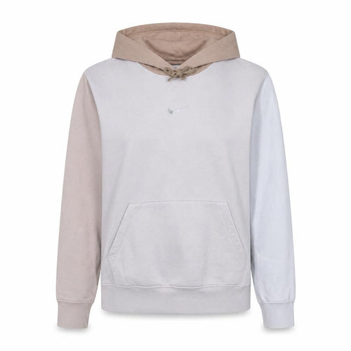 Nike Women’s Beige Colourblock Pullover Hoodie Size S Loose Fit