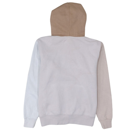 Nike Women’s Beige Colourblock Pullover Hoodie Size S Loose Fit