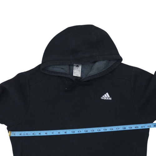 Adidas Men's Black Pullover Hoodie Size M Sports Fleece Sweatshirt