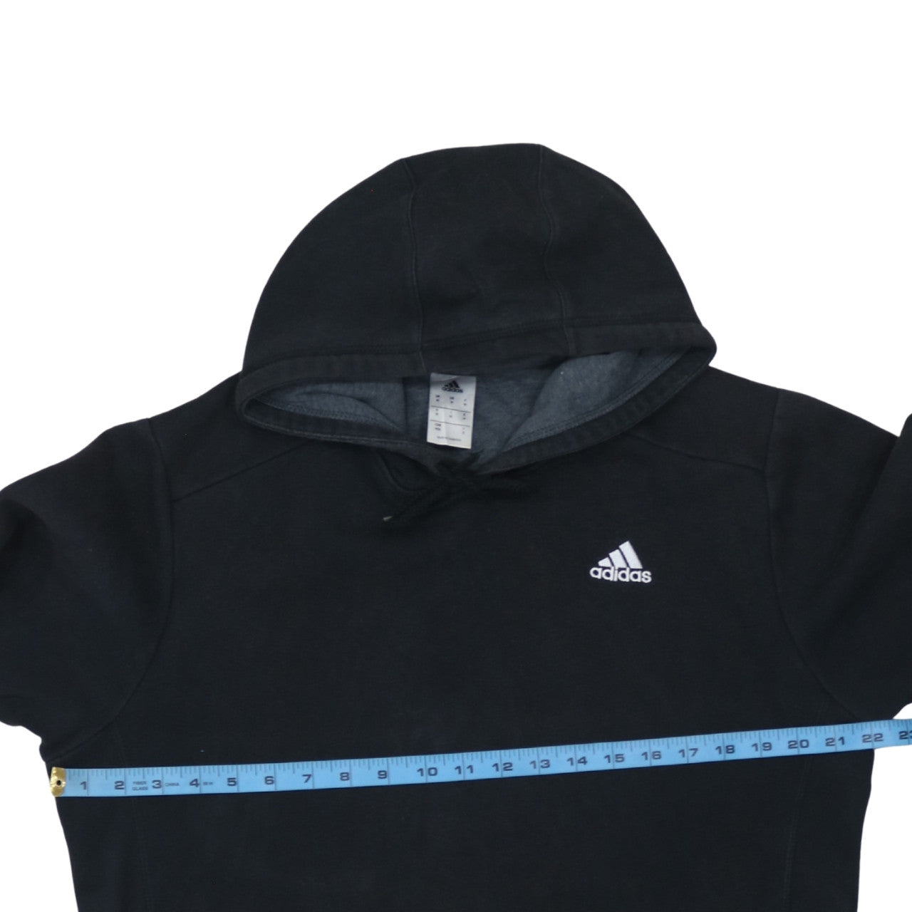 Adidas Men's Black Pullover Hoodie Size M Sports Fleece Sweatshirt