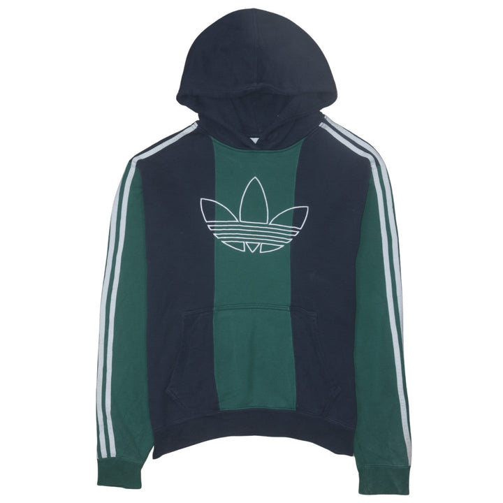 Adidas Men's Green Blue Pullover Hoodie M Logo Sportswear