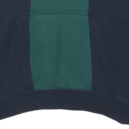 Adidas Men's Green Blue Pullover Hoodie M Logo Sportswear