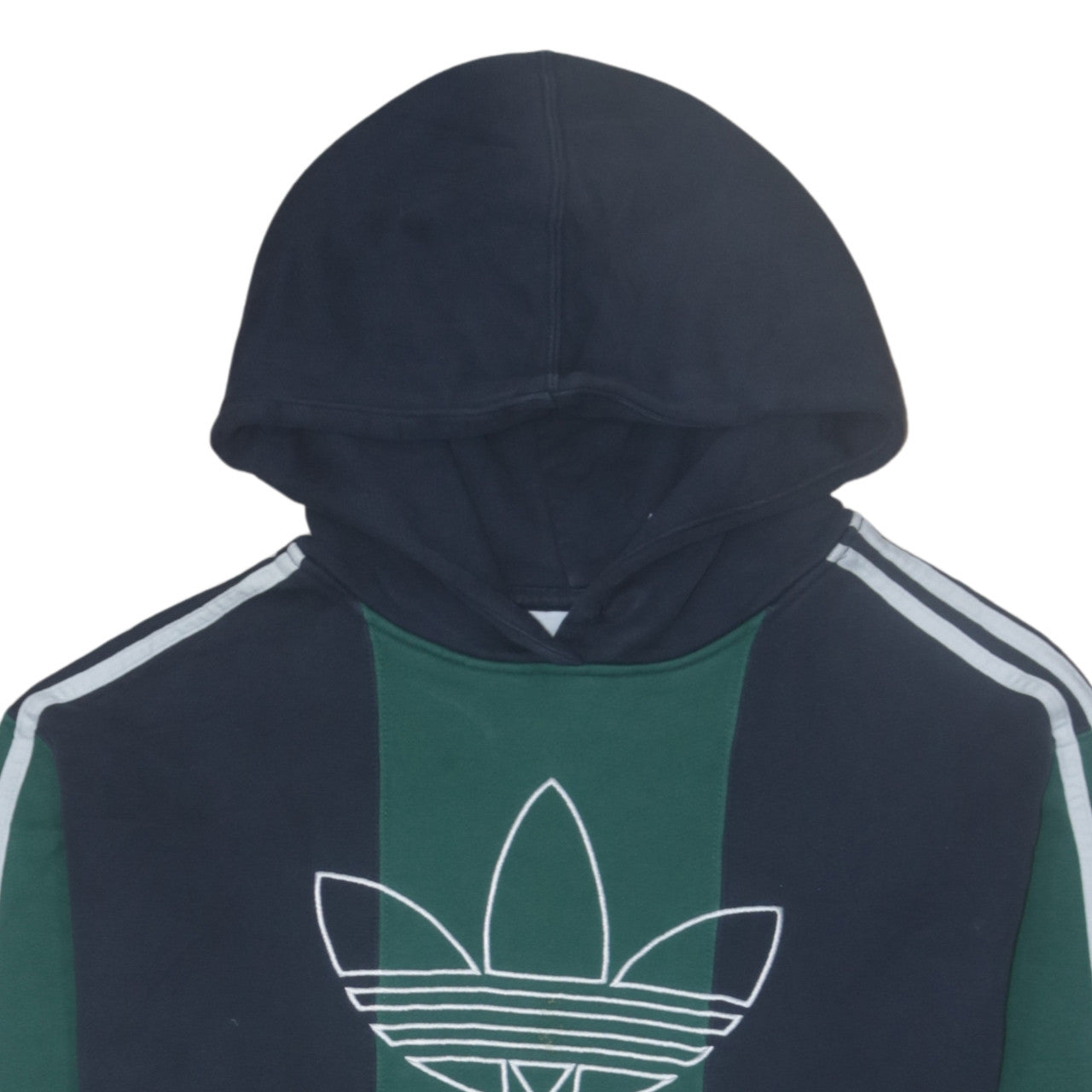 Adidas Men's Green Blue Pullover Hoodie M Logo Sportswear