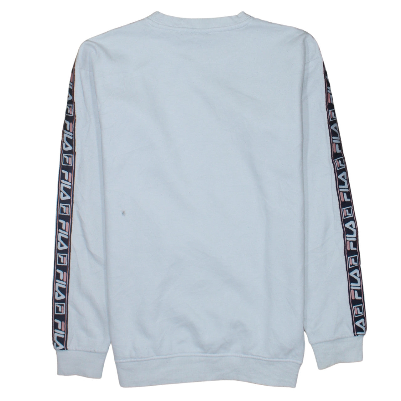 FILA Mens White Crew Neck Logo Sweatshirt Size S