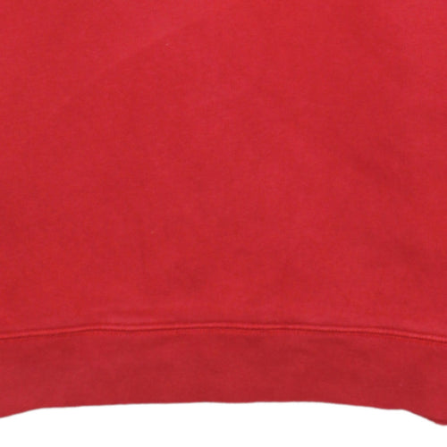 Nike Boys Red Pullover Crew Neck Sweatshirt Size 13-14 Years Logo Fleece