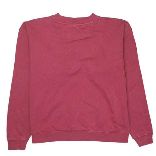 Wrangler Womens Pink Crew Neck Pullover Sweatshirt M Cotton Casual