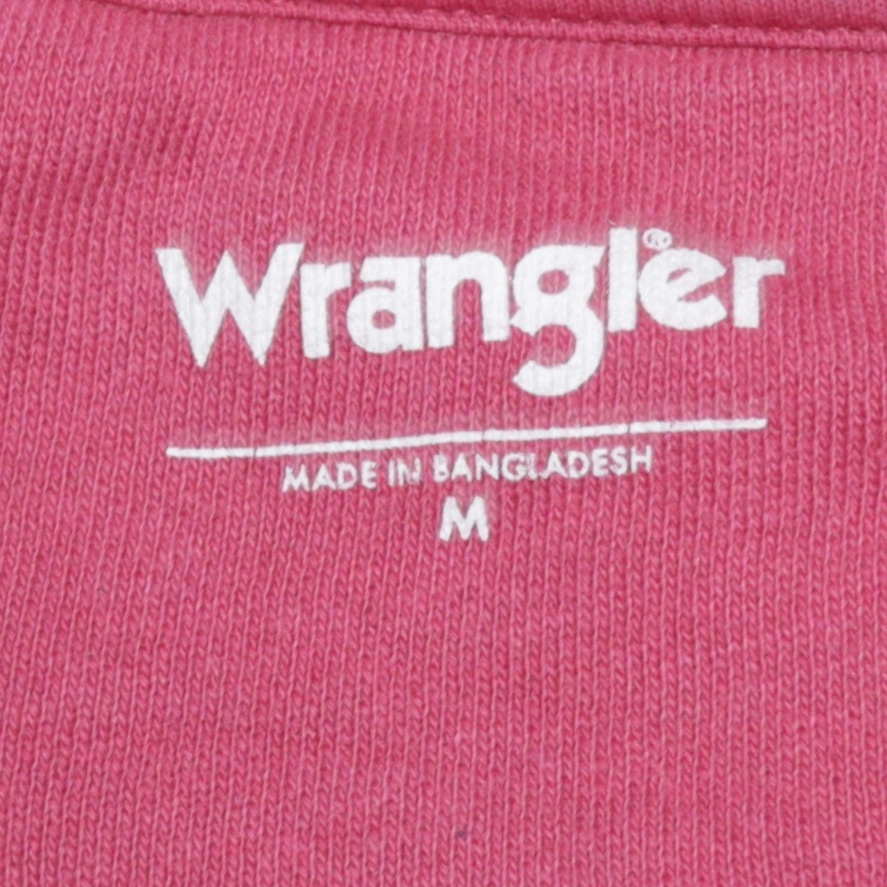 Wrangler Womens Pink Crew Neck Pullover Sweatshirt M Cotton Casual