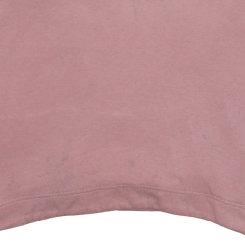 Nike Womens Pink Pullover Hoodie Medium Cotton Blend Sweatshirt