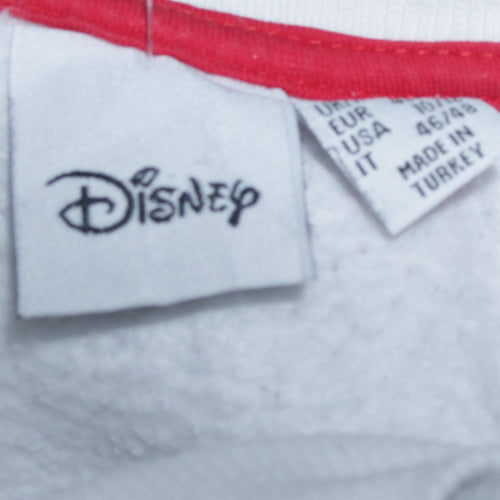 Disney Primark Women White Mickey Minnie Graphic Sweatshirt Size L