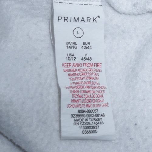 Disney Primark Women White Mickey Minnie Graphic Sweatshirt Size L