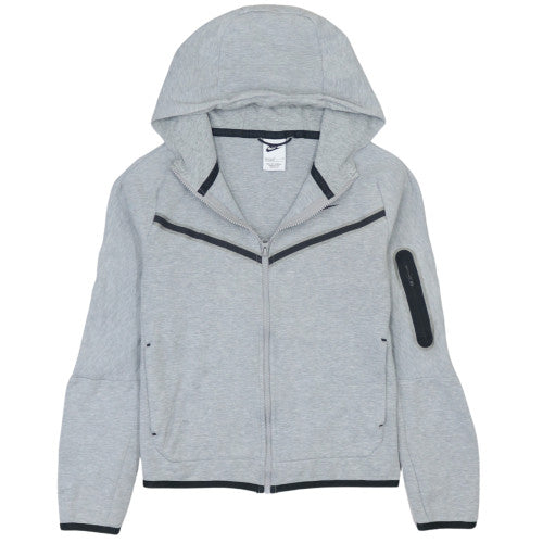 Nike Boys Grey Full Zip Hoodie L Regular Fit Sportswear