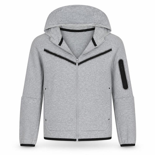 Nike Boys Grey Full Zip Hoodie L Regular Fit Sportswear