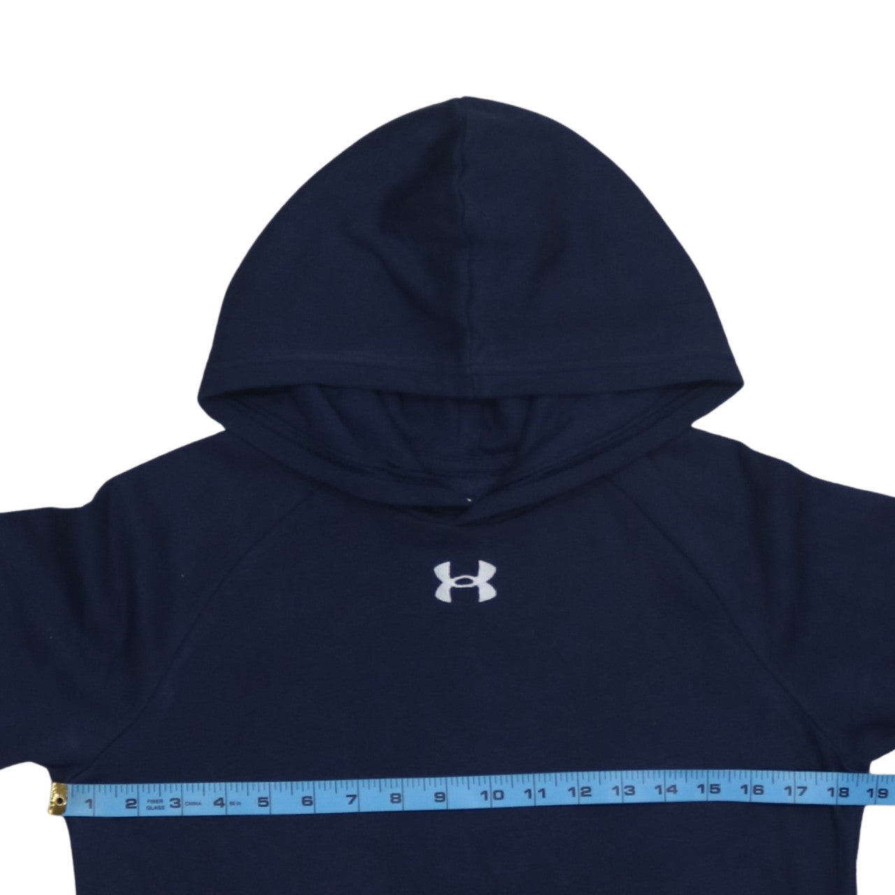 Under Armour Boys Blue Pullover Hoodie Fleece Logo 158cm