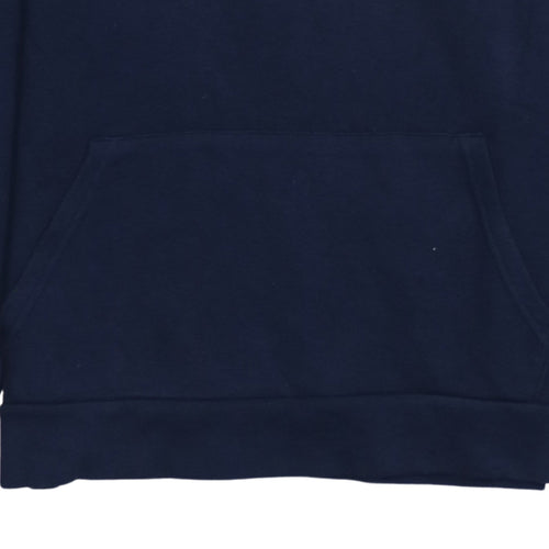 Under Armour Boys Blue Pullover Hoodie Fleece Logo 158cm