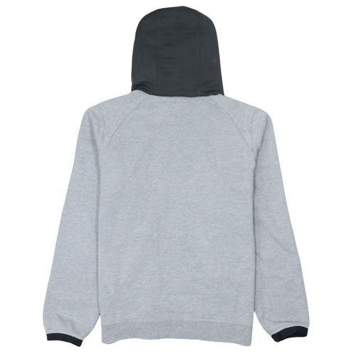 Nike Men's Grey Pullover Hoodie Small Sports Fleece Zip Pockets