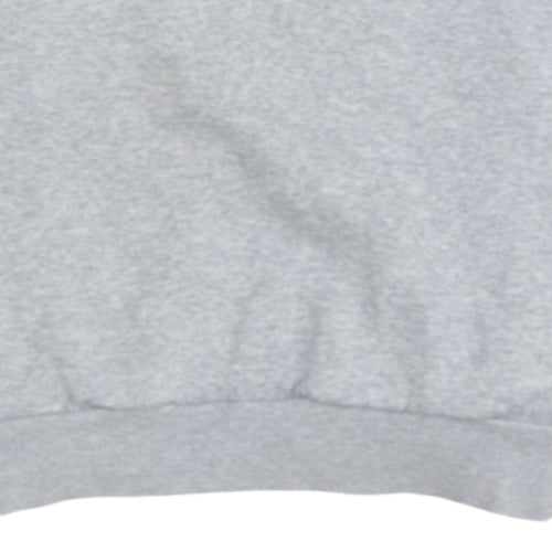 Adidas Boys Grey Pullover Sweatshirt 13-14 Years Logo Fleece Jumper
