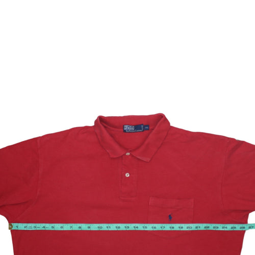 Ralph Lauren Men's Red 2XL Cotton Polo Shirt Classic Fit