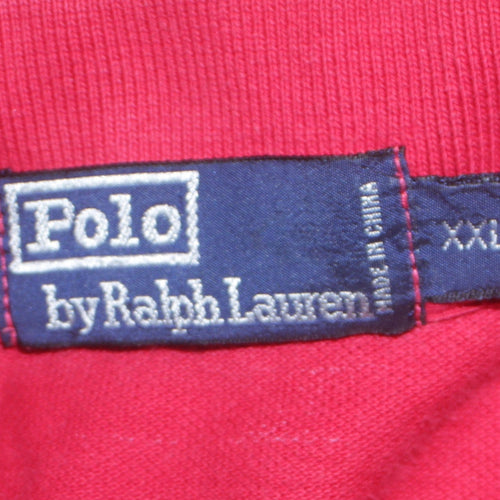 Ralph Lauren Men's Red 2XL Cotton Polo Shirt Classic Fit