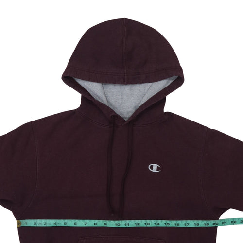 Champion Men's Brown Pullover Hoodie Small Fleece Logo Sweatshirt