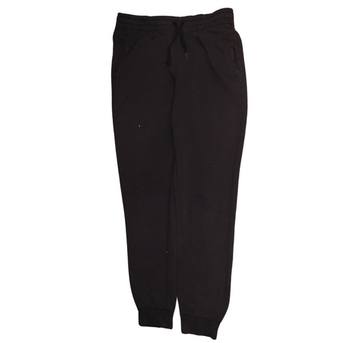 Adidas Womens Black Jogger Trousers Size 12-14 Cotton Blend