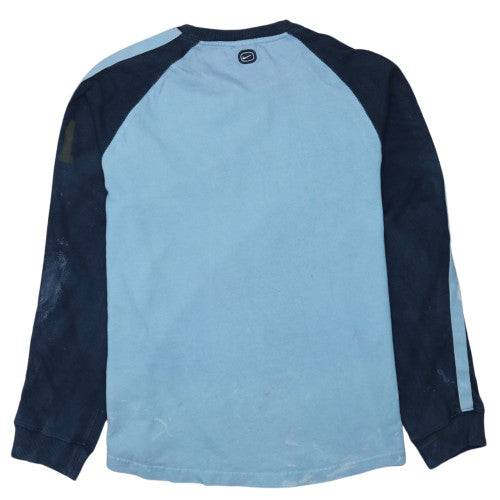 Nike Men's Blue Pullover Sports Sweatshirt Size L Retro Style